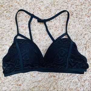 Black Lace Bathing Suit Too